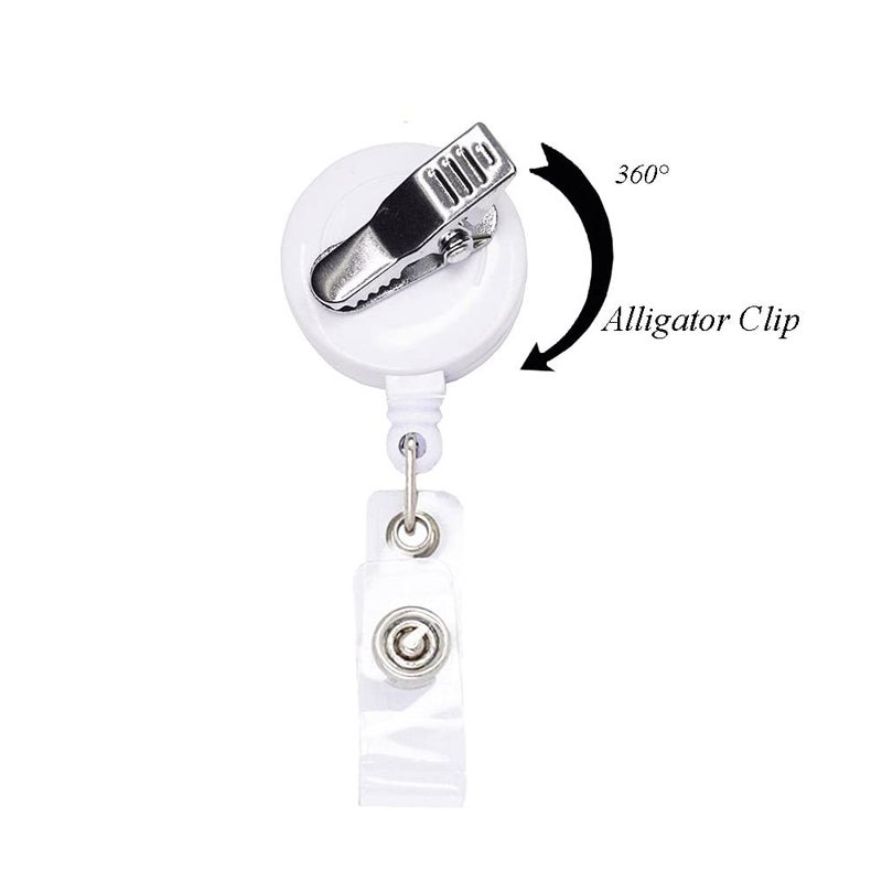 Rockapatch Christmas Badge Reel  Nurse Badge Reel  Holiday Retractable Badge  Holiday ID Badge Holder  Nurse Badge Holder  Name Badge Holder Valentines Day Gifts - Image 4